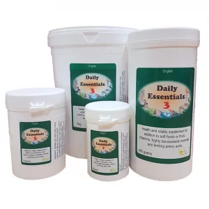 Daily Essentials3 - On food multi vitamins, minerals and amino acids for birds