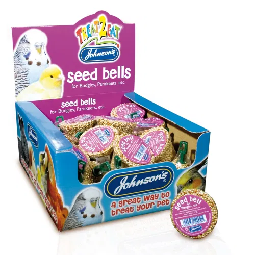 Johnsons Treat 2 Eat 34g Budgie/Parakeet Seed Bells