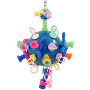 Nuts Bolts And Binky Medium Bird Toy